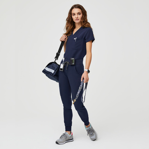 Figs Blue Track Pants with Athletic Fit - Picture 1 of 10